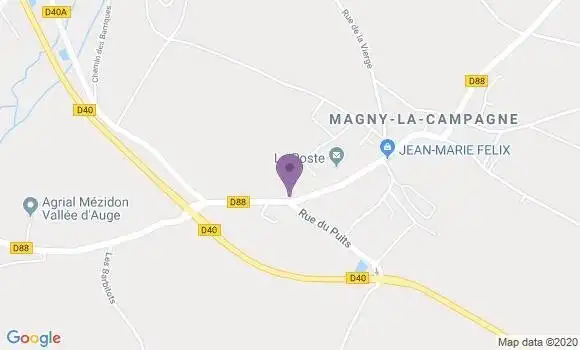 Localisation Magny la Campagne Ap - 14270