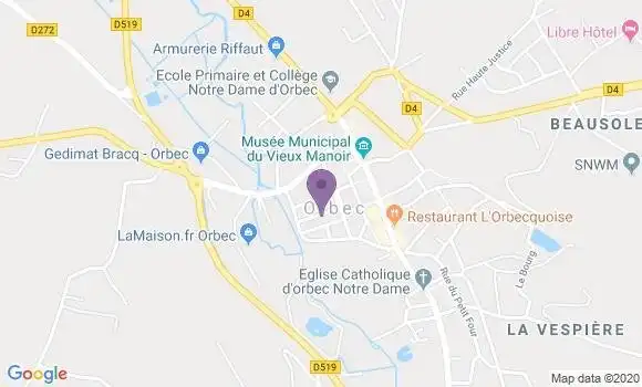 Localisation Orbec - 14290