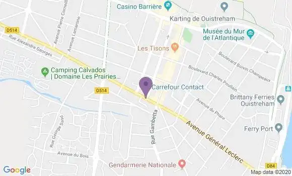 Localisation Ouistreham - 14150