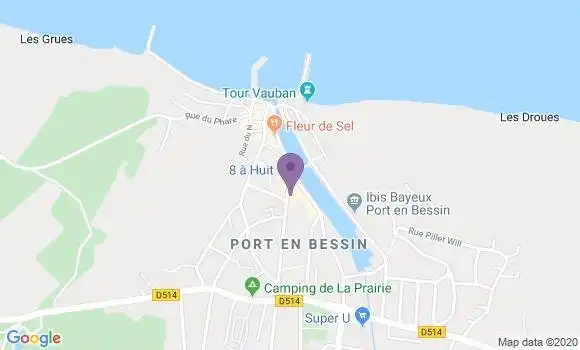 Localisation Port En Bessin Huppain Bp - 14520