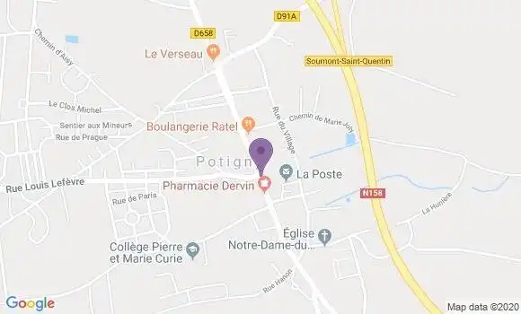 Localisation Potigny Bp - 14420