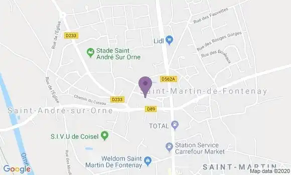 Localisation Saint Andre sur Orne - 14320