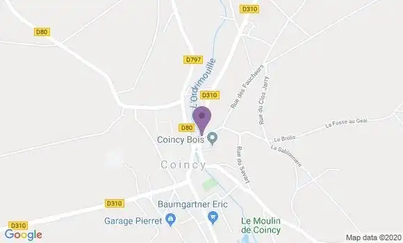 Localisation Coincy Bp - 02210