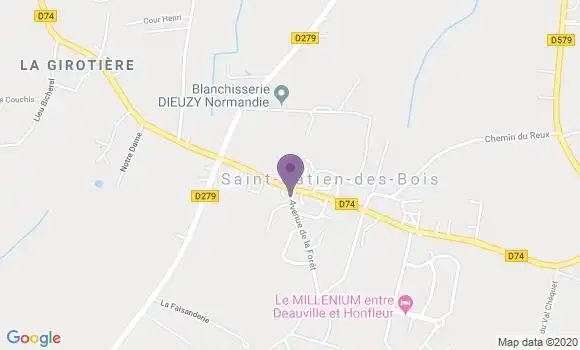 Localisation Saint Gatien des Bois Bp - 14130