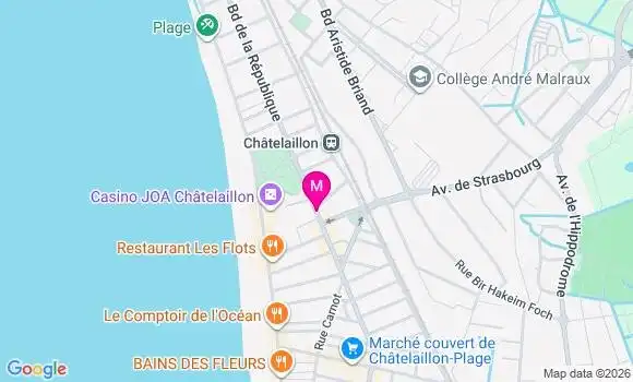Localisation Chatelaillon Plage - 17340