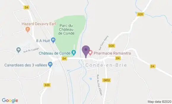 Localisation Conde En Brie Bp - 02330