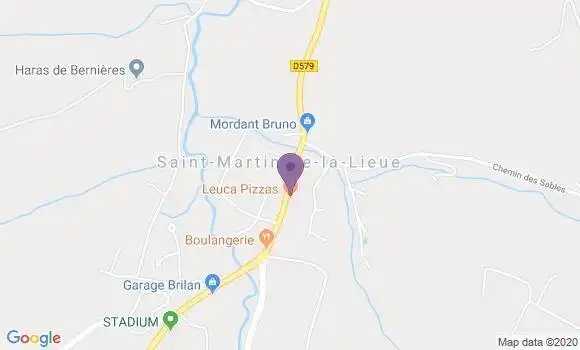 Localisation Saint Martin de la Lieue Bp - 14100