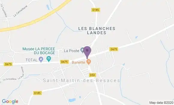 Localisation Saint Martin des Besaces Bp - 14350