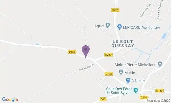 Localisation Saint Sylvain Bp - 14190