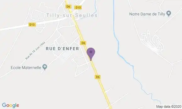 Localisation Tilly sur Seulles - 14250