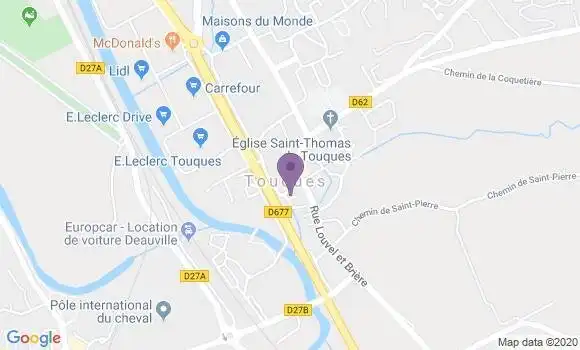 Localisation Touques Bp - 14800