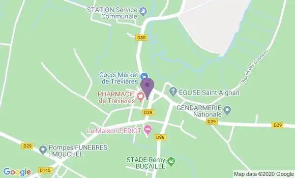 Localisation Trevieres - 14710