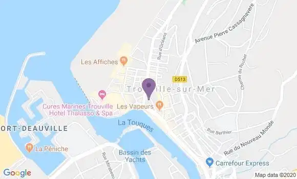 Localisation Trouville sur Mer - 14360