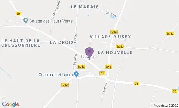 Localisation Ussy Bp - 14420