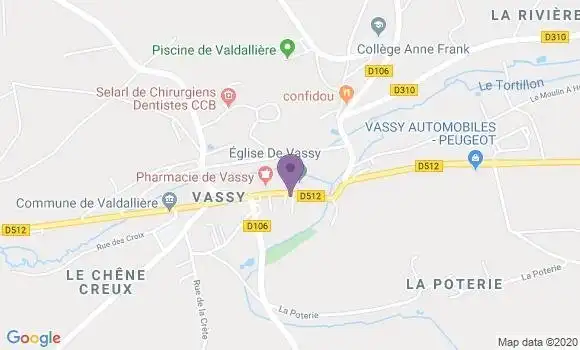 Localisation Vassy Bp - 14410
