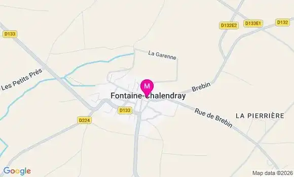 Localisation Fontaine Chalendray - 17510