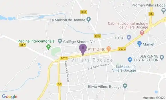 Localisation Villers Bocage - 14310
