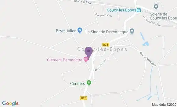 Localisation Coucy les Eppes Bp - 02840