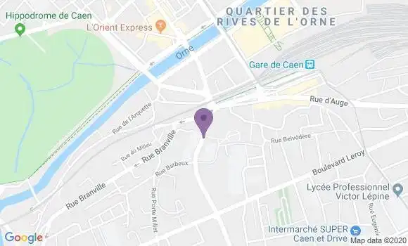 Localisation Caen Vaucelles - 14000