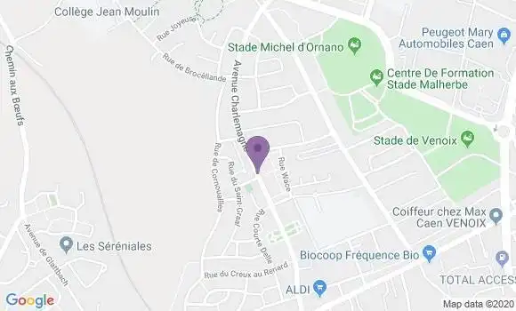 Localisation Caen Venoix Bp - 14000