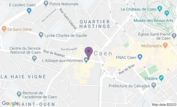 Localisation Caen Guillaume le Conquerant Bp - 14000
