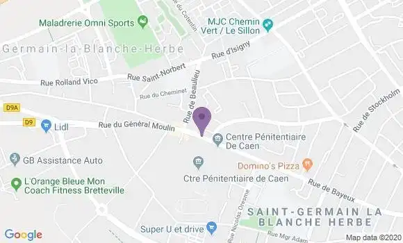 Localisation Caen la Maladrerie Ap - 14000