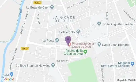 Localisation Caen Grace de Dieu Bp - 14000