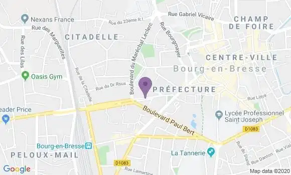 Localisation Bourg En Bresse R P - 01000