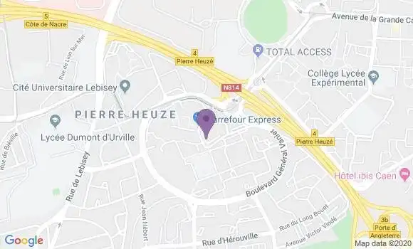 Localisation Caen Pierre Heuze - 14000