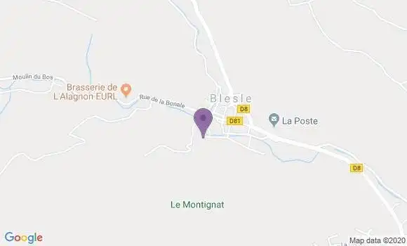 Localisation Auriac L