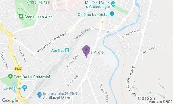 Localisation Aurillac Jordanne - 15000