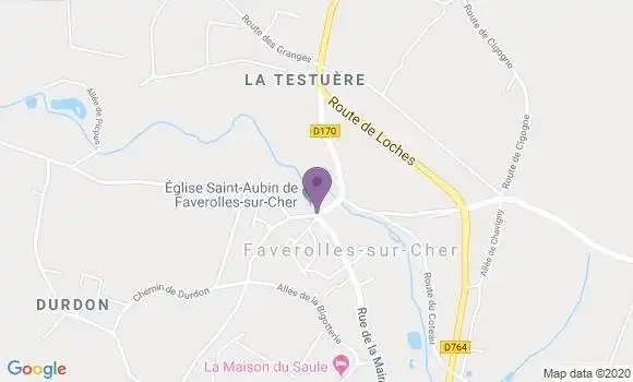Localisation Faverolles Ap - 15320