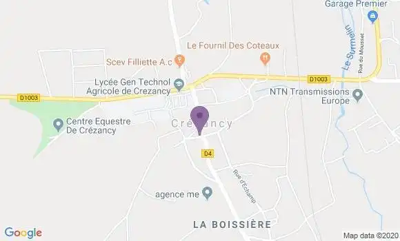 Localisation Crezancy Bp - 02650