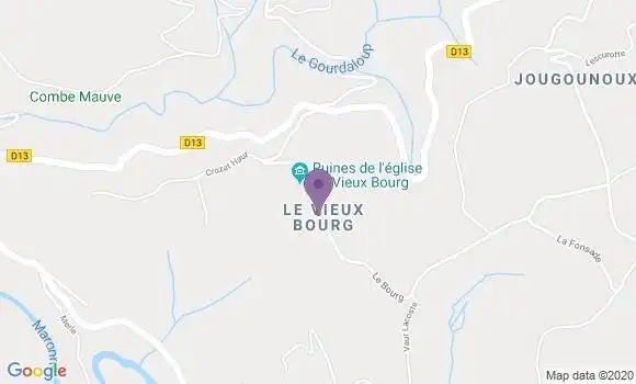 Localisation Cros de Montvert Ap - 15150