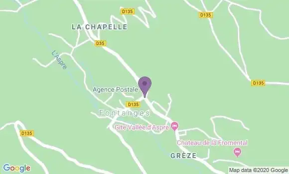 Localisation Fontanges Ap - 15140