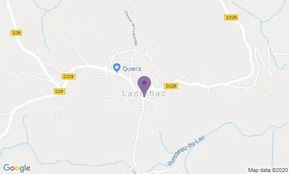 Localisation Ladinhac Ap - 15120