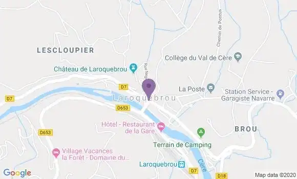 Localisation Laroquebrou - 15150