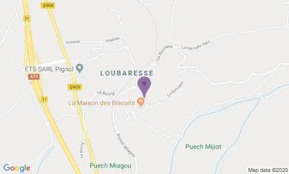 Localisation Loubaresse Bp - 15320