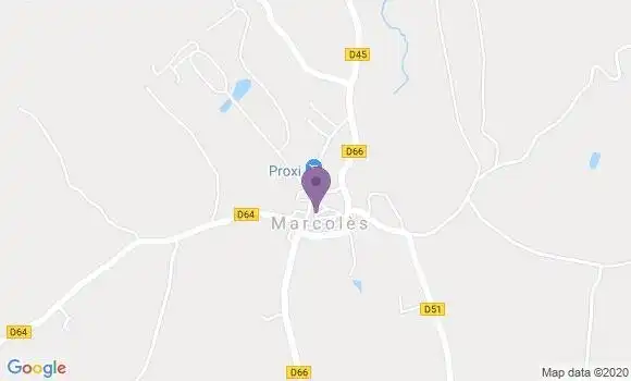 Localisation Marcoles Bp - 15220