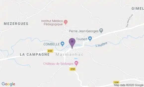 Localisation Marmanhac Ap - 15250