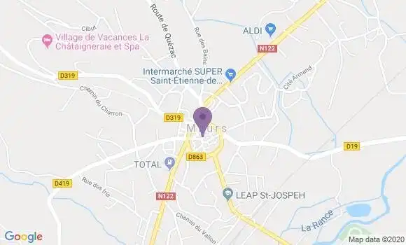 Localisation Maurs - 15600