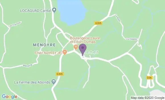 Localisation Menet Ap - 15400