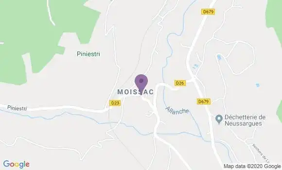 Localisation Neussargues Moissac - 15170