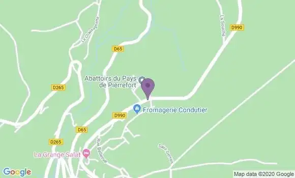 Localisation Pierrefort - 15230