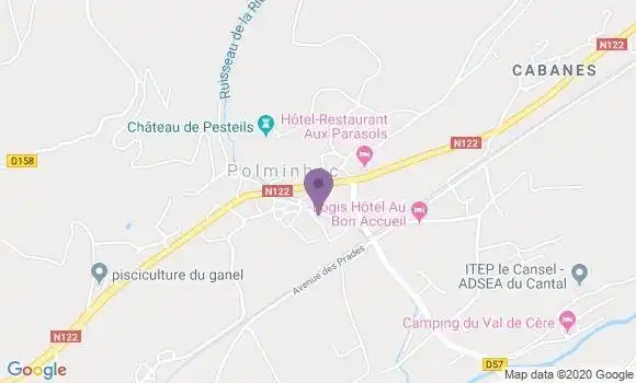 Localisation Polminhac Bp - 15800