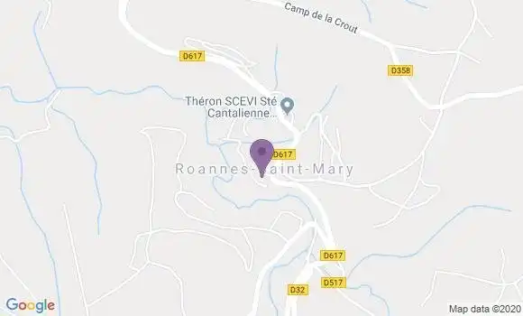 Localisation Roannes St Mary Bp - 15220