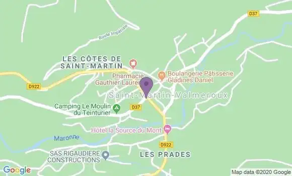 Localisation Saint Bonnet de Salers Ap - 15140
