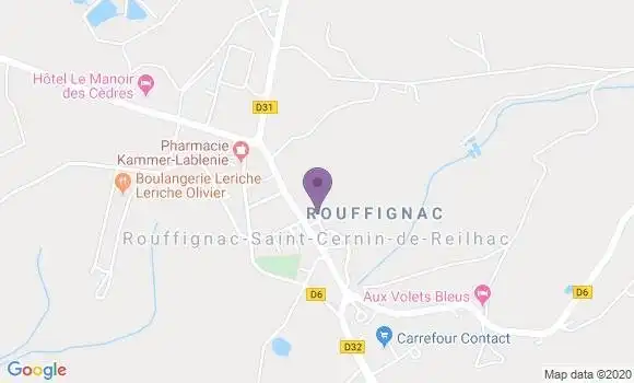 Localisation Saint Cernin Bp - 15310