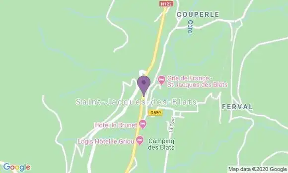 Localisation Saint Jacques des Blats Ap - 15800