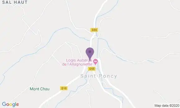 Localisation Saint Poncy Ap - 15500